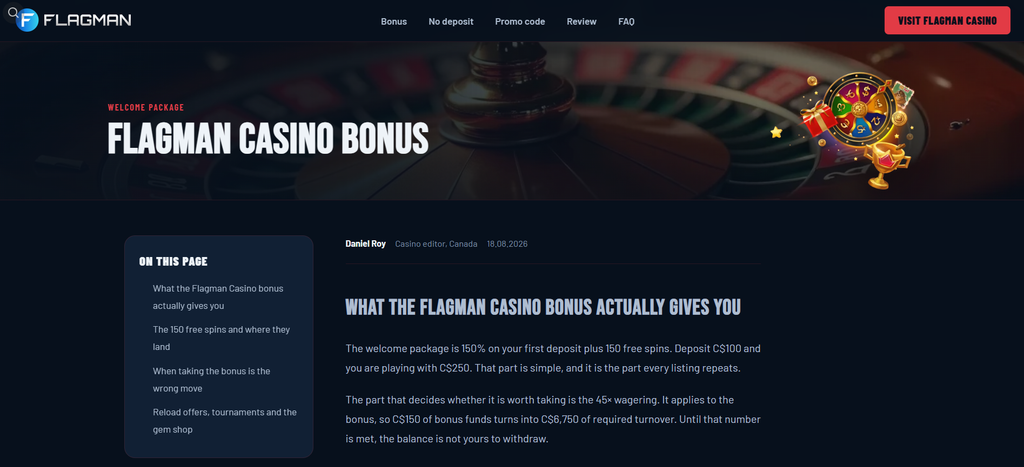 Flagman, wagering counter during play